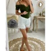 My Look Féminin Mon petit short blanc "dentelle et pompons" Discount