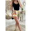 My Look Féminin Mon short fluide style patineuse "colors couture" New