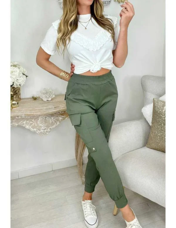 My Look Féminin Mon top blanc " buste volant & brodé" Fashion