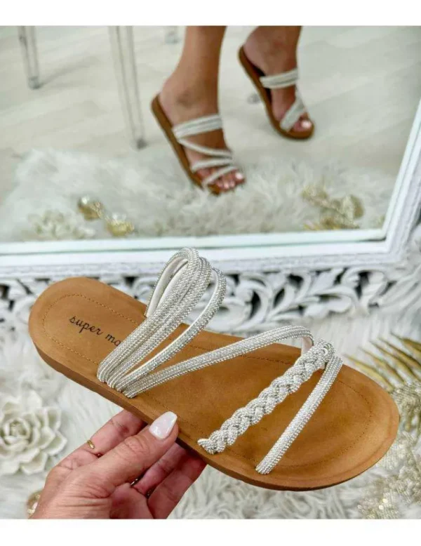 My Look Féminin mules en strass Sale