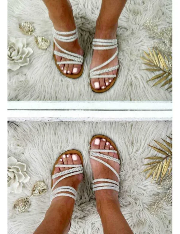 My Look Féminin mules en strass Sale