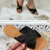 My Look Féminin mules noires tressées Online