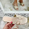 My Look Féminin mules style daim beige et dorées "inspi" Best