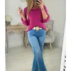 My Look Féminin Pull en lainage rose Best