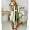 My Look Féminin robe chemisier ample kaki New