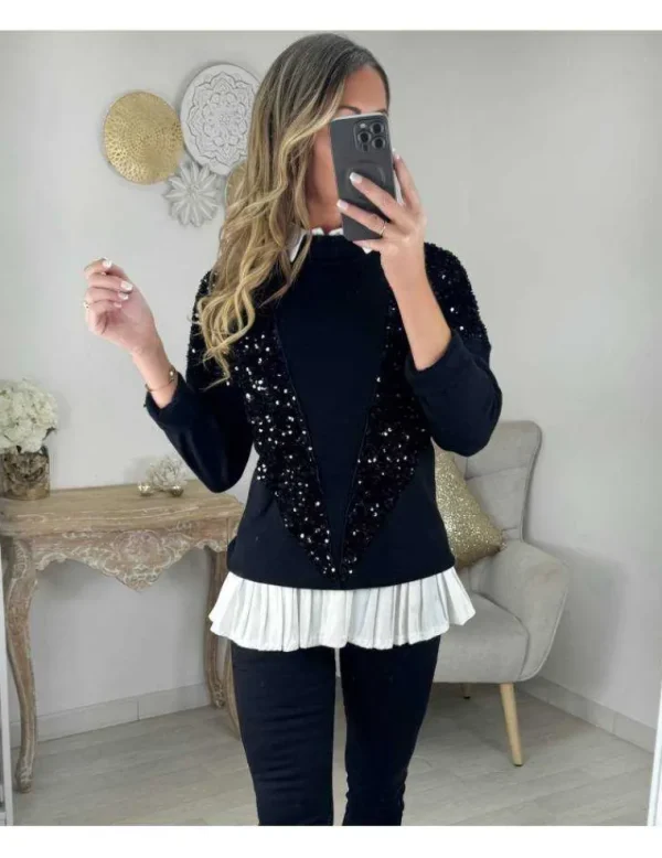 My Look Féminin Robe chemisier blanche bas plissé Sale