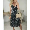 My Look Féminin robe fluide noire motif fleuri Discount