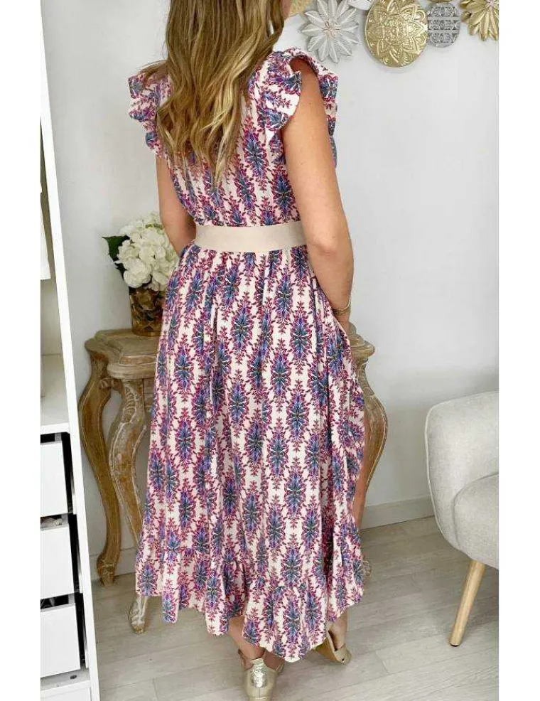 robe_longue_asymtrique_mo_2.webp My Look Féminin robe longue asymétrique motif bleu & fuchsia New