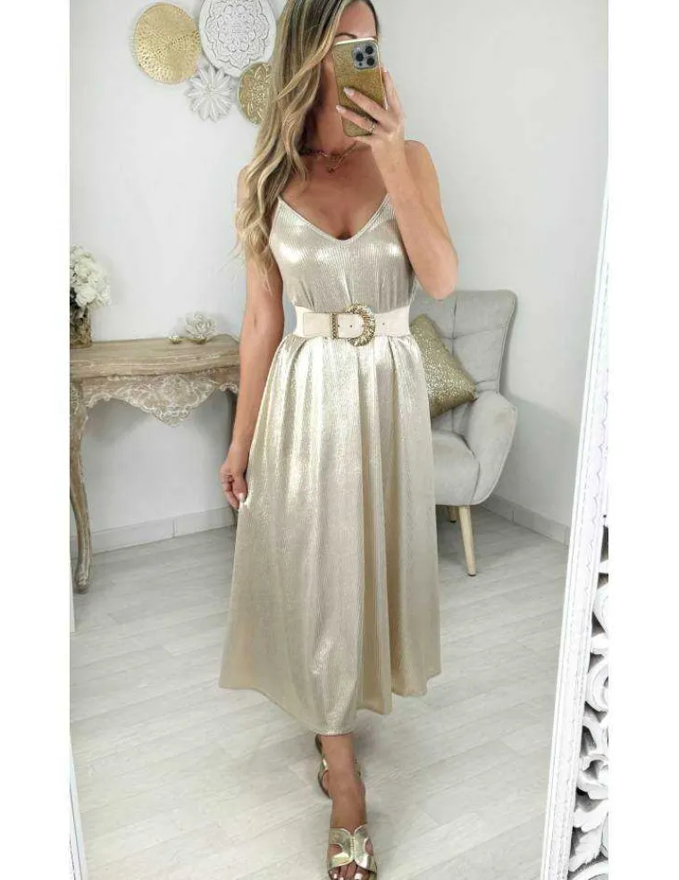 robe_longue_et_fluide_dor_0.webp My Look Féminin robe longue et fluide dorée Fashion