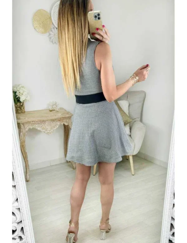 My Look Féminin robe zippée vichy Outlet