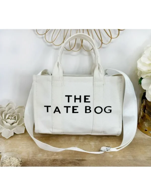 My Look Féminin sac en tissu "the tate bog" blanc Sale