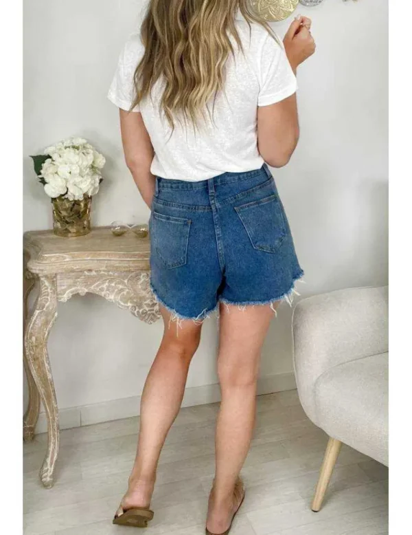 My Look Féminin short en jeans bleu médium Online