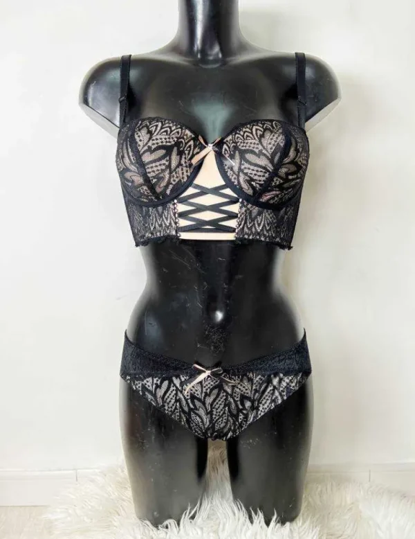 My Look Féminin soutien-gorge effet corset " Nude & Black " Hot