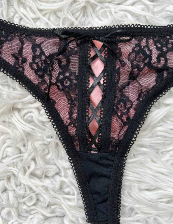 My Look Féminin Soutien-gorge " Pink & Black " Discount