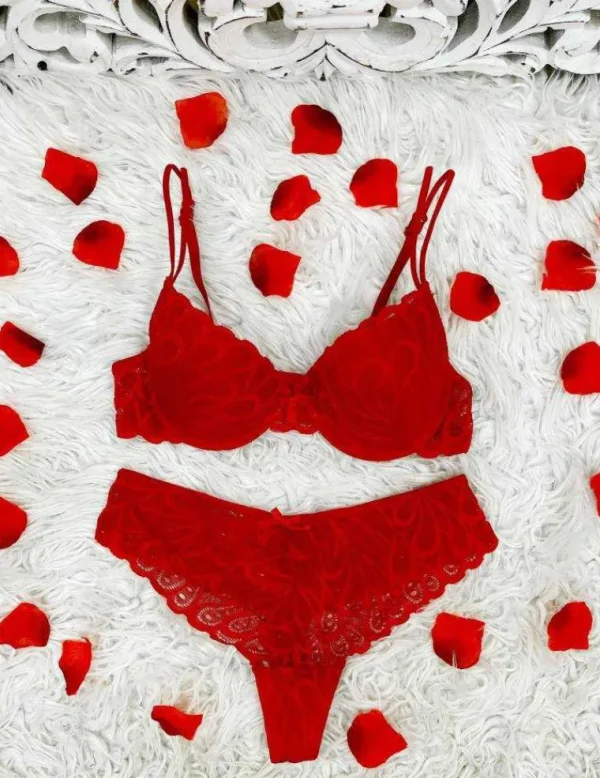 My Look Féminin Soutien-gorge rouge " Coup de Coeur " Best