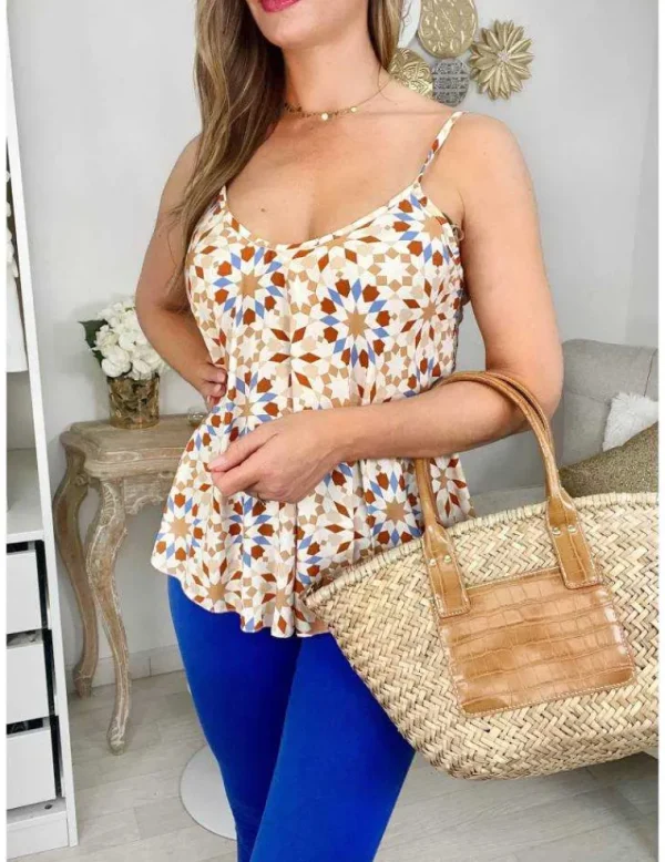 My Look Féminin Top ample & imprimé Best