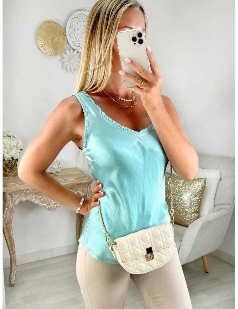 top_satin_vert_deau_0.webp My Look Féminin top satiné vert d'eau Best