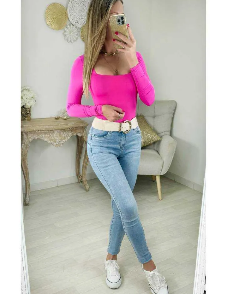 top_style_lycra_rose_col__2.webp My Look Féminin top style lycra rose col carré Clearance
