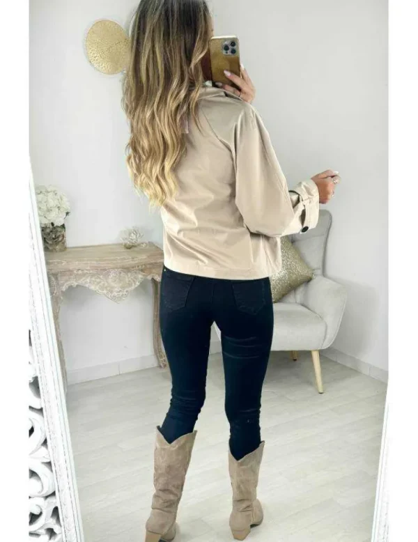My Look Féminin Trench beige court Outlet