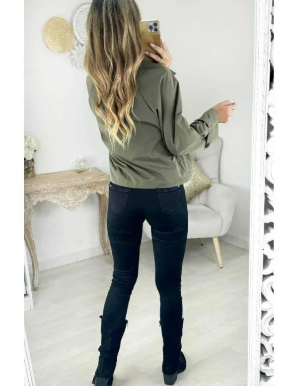 My Look Féminin Trench kaki court Fashion