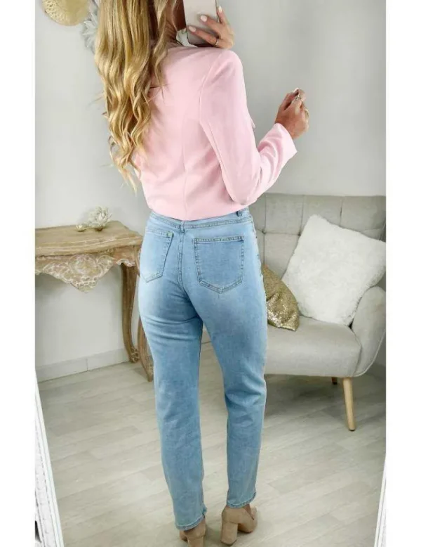 My Look Féminin veste courte rose tendre New
